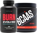 V Shred Burn Evolved 2.0 和 BCAA 粉碎水果盒的雕塑民族