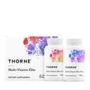 THORNE - 多维生素精英 - 每日营养补充 - AM公式支持细胞能生产与PM公式支持休息 * - 无糖,乳制品 - 180卡普尔 - 30种服务