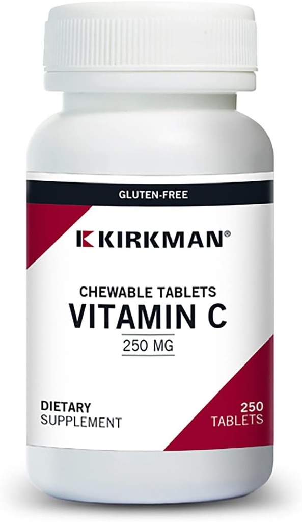 Kirkman Labs 维生素C 250 mg 可切片与 Stevia-250 计数