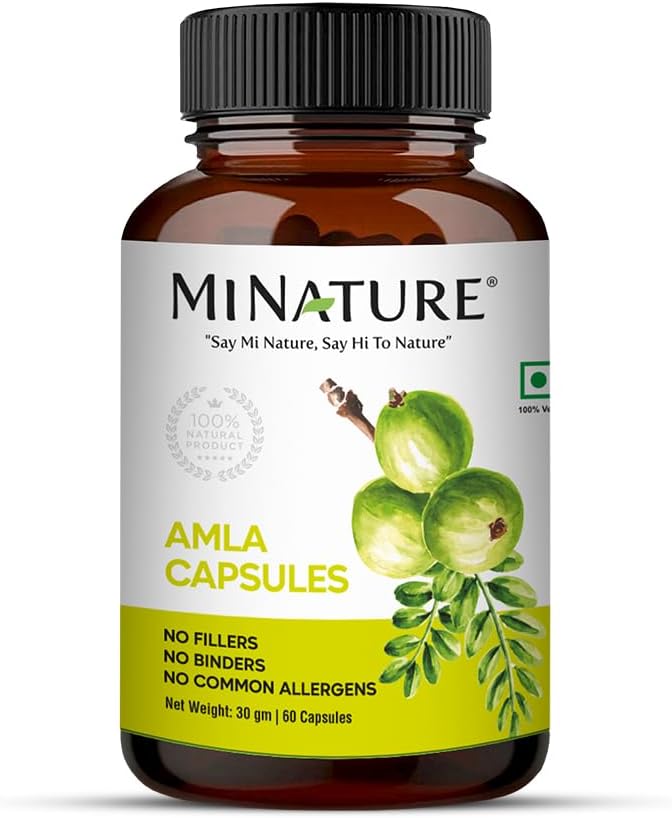 Amla Capsules(阿姆拉果粉 Capsules),由印度自然公司制作,