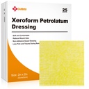 Carbou Medical Xeroform Petrolatum Dressing 2"x2", 25 个人包装,非高级高泽帕, 软精美高泽补丁用于伤患护理, 烧伤, Lacerations, Skin Grafts & Surgical 切片