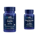 生命延长 Super Ubiquinol CoQ10 配有 PQQ, CoQ10, PQQ, shilajit, 心脏健康与一天多维特敏 – 装有超过25种维生素, 矿物和植物提取物的包装