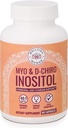 Myo-Inositol & D-Chiro Inositol 补充瓶(60卡普勒斯) 40:1 Ovarian 支持瓶 1000mg & D-Chiro 25mg Inositol Capsules w/ Caronositol - 妇女日报 Inositol