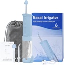 TopQuaFoFocus 鼻液灌溉 Sinus Rinse 系统鼻液灌溉机,配有透视水箱 Neti Pot 组合 Versatile 水损耗器 Nose Washer 3 Nozzles 3 Modes 鼻液净化器 成人和孩子鼻液净化器