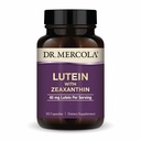 Mercola Lutein博士与Zeaxanthin,30名服务员(30名卡普勒斯),40毫克Lutein Per服务员,膳食补充品,支持愿景健康和认知功能,非GMO