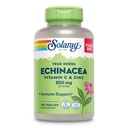 SOLARAY Echinacea Vitamin C & Zinc 850mg Plus Bioflavonoids, Echinacea Capsules for H健康免疫支持, Vegan, Lab 验证,60天钱包担保,90服务,180 Veg Caps