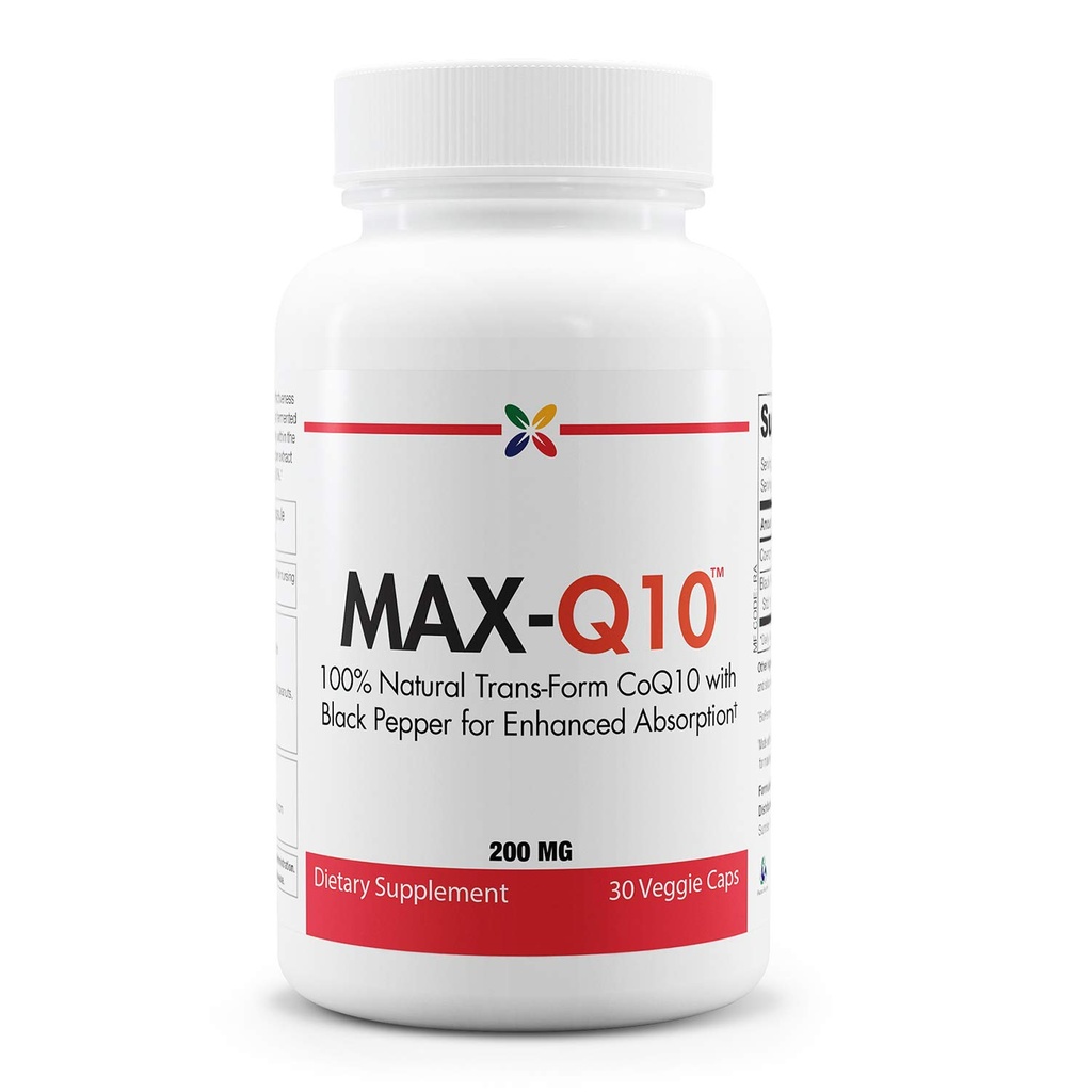 停止现在的老化 MAX-Q10 与 Kaneka Q10 和增强的生物牡蛎黑椒提取剂 用于高吸收、心脏健康、能源生产 200 毫克卡普尔