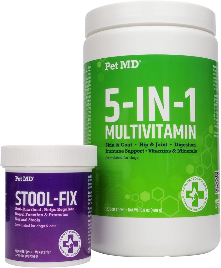 Pet MD 工具 固定 & 5- in-1 多维他命