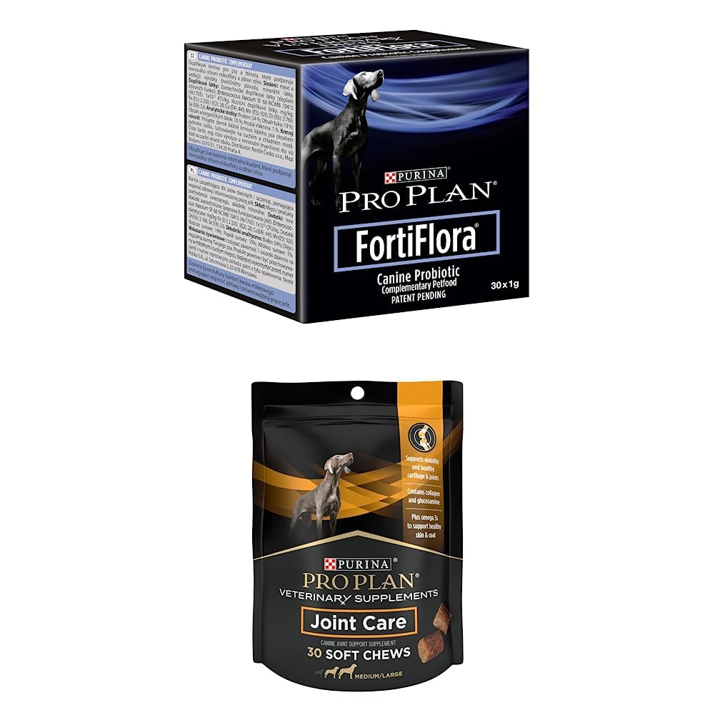 《Purina Pro Plan兽医补充书》,《FortiFlora犬养生补充书》,30 ct. Boxes +《Purina Pro Purina Pro Plan兽医补充书》,《大型饲养犬Hip和联合护理》