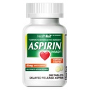 健康 A2Z® Aspirin 81 mg → 低强度 → 肠内结扎 → 止痛 → 减少小痛 肌肉疼痛 → Cramps → 减少发热 → 减少头痛(300个数)