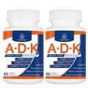 ADK 维生素补充20000 IU - 心脏、骨骼健康和免疫支持维生素A、D3和K1的高发性维生素A、D3和K1