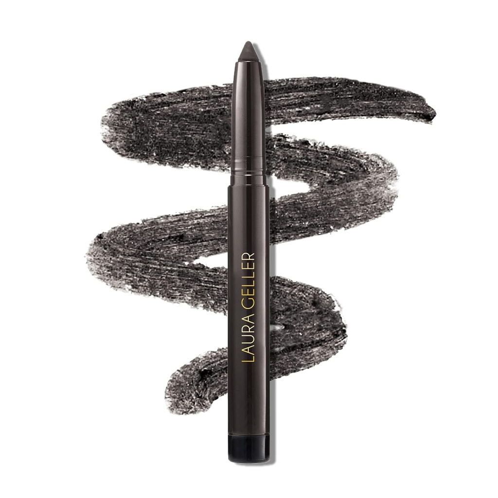劳拉 GELLER 纽约 Kajal Longwear Kohl Eyliner Pencil - 深炭酸 Kohl - 咖啡因和维生素E - 平滑和混合型班轮 - 建造-In Sharpener