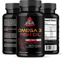 三强Omega 3 鱼油 - Burpless Fish Oil Supplement w/EPA & DHA 来自单源野生阿拉斯加的脂肪酸 - 1200 mg,120 cm