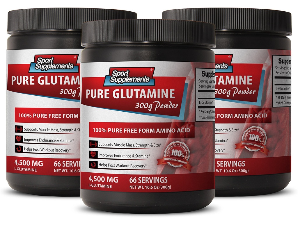 大脑和记忆助推剂 - 纯GLUTAMINE粉剂 4,500MG - 免疫支持,谷氨酸粉剂补充剂,能量助推剂补充剂,l谷氨酸前置,l谷氨酸后置3瓶(900g)