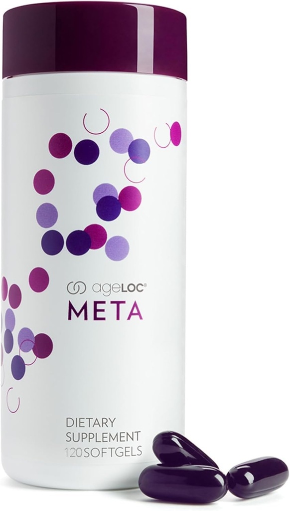 Nu Skin ageLOC Meta – Premium 饮食补充 – 高级软Gel Capsules 推动元药物健康,免疫支持,抗氧化剂防御,以及改善Gut健康
