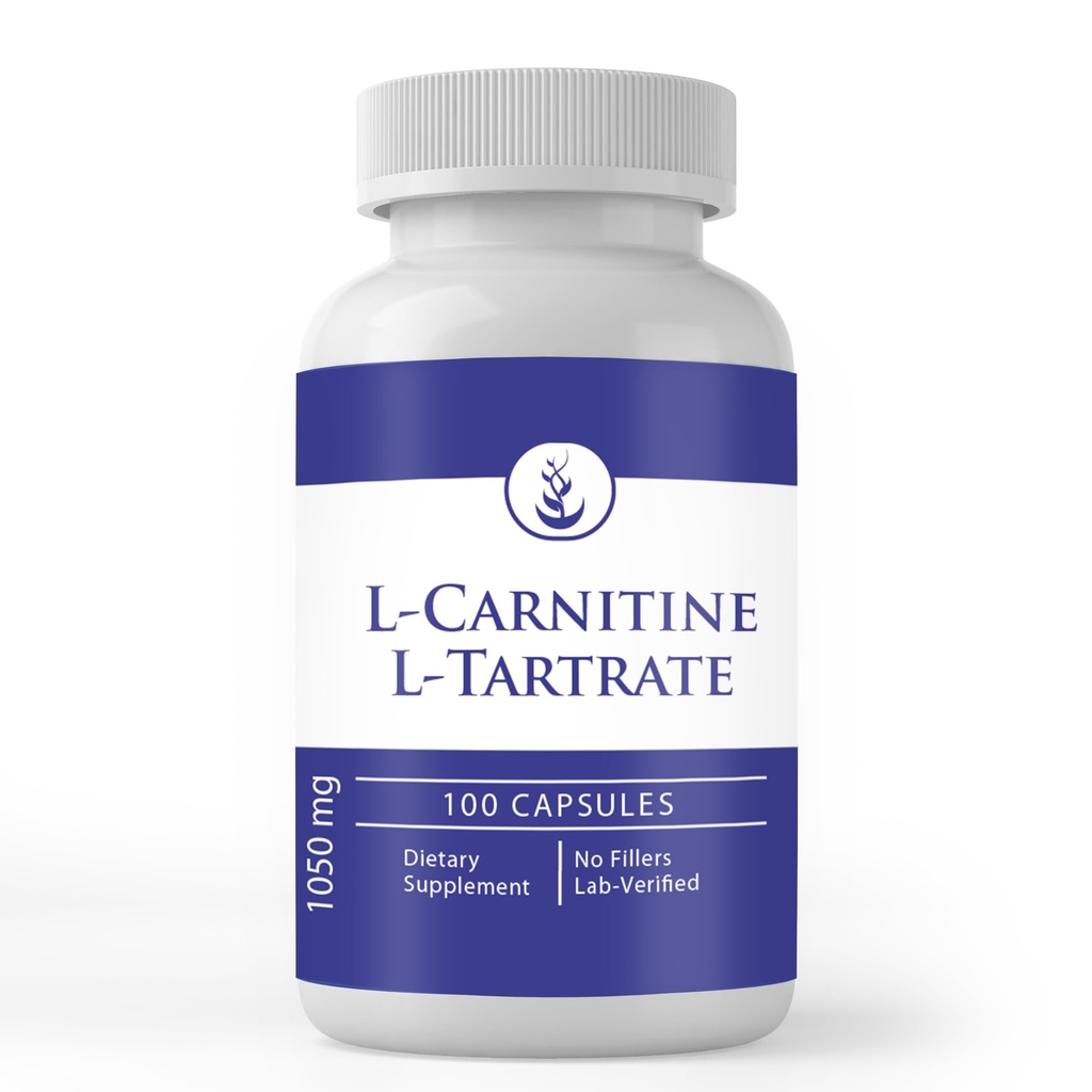 纯原始成份 L-Carnitine L-Tartrate (100 Capsules) 永远纯, 无添加剂或填充器, 实验室验证