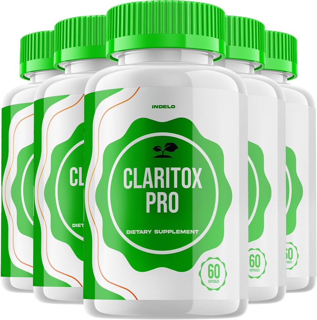 (5 Pack) 迷幻药的Claritox Pro for Vertigo Capsules, Claritox Pro for Vertigo Reviews, Claritox Pro for Vertigo Pro 迷幻药支持的Claritox Pro 最大力量的诺诺特力公式 Pills Claritox Pro for Memory (300 Capsulles)