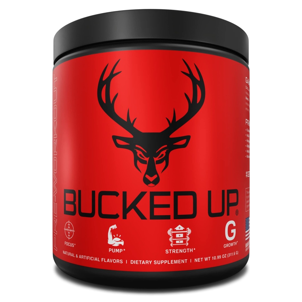 Bucked Up Pre Workout 6 Grams Citrulline, 2 Grams Beta Alanine, 和 3 其他注册商标成份(葡萄)