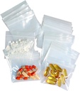 100 Packs Pill Bags 6mil Sturdy 3x2.75英寸 Pill Puches BPA 自由封装防水 手持可再使用的 Pill Bags 用于运送 Pill 组织者、珠宝和小工艺品的小塑料袋