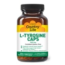 乡村生活 L-Tyrosine 500mg 配有维生素B6 补充剂 - 认证无糖、蔬菜、Kosher、Boosts Focus & Energy、支持脑健康、增强精神清晰度、非GMO - 100 Capsules