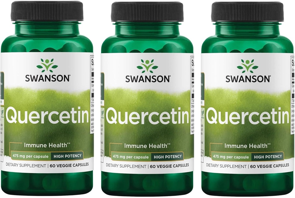 Swanson 高可能性Quercetin - 抗氧化剂防御 - (60 Veggie Capsules) 3 包装