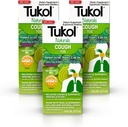 TUKOL Naturals Elderberry Syrup 配有维生素C、D和锌,配有成人和青少年天然蜂蜜的Immune支助补充品,草药 Elderberry Boost 配有豁免和抗氧化剂支助,6oz,包装3