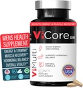 ViCore Premium Men的草药补充剂 — Tongkat Ali(长杰克), Maca Root, Panax Ginseng, Zinc & L-Arginine — 支持能源, Stamina, Immune Health & Men's Wellness — 60 Capsules