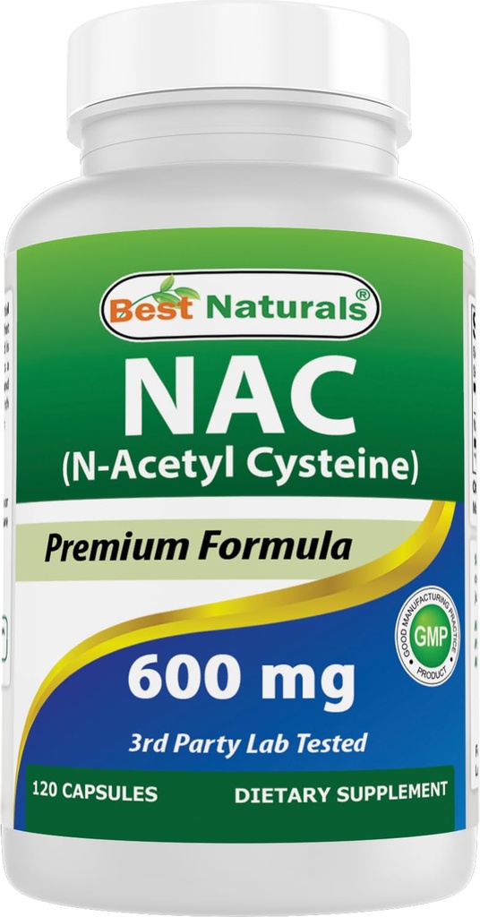 Best Naturals NAC - N 乙酰基 Cysteine 600 mg 120 capsules - n 乙酰基 cysteine - 强抗氧化剂