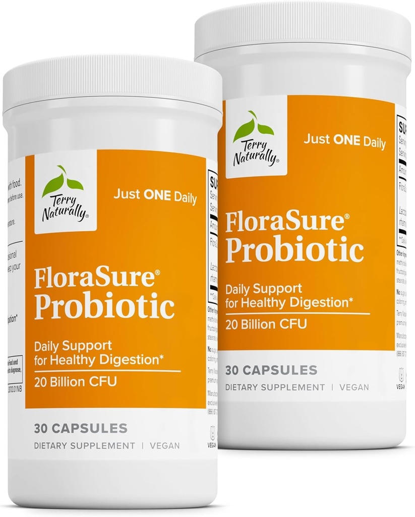 Terry Rital Florasure Probiotic - 防止偶发性企业和支持性天然气救济的文摘补充品 - Bifidobacterium Bifidum - 30 Capsules (第2页)