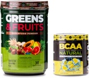 营养学 绿色和水果 粉末-天然来源超级食品,巧克力(30种) BCAA自然,植物型BCAA粉,柠檬汁火焰(30种)