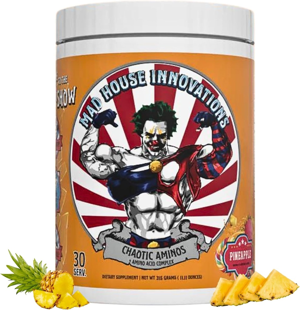 Pineapple 完全基本氨基酸 复合营养 氨基酸10.50G 氨基酸的氨基泵,11.11 Oz支持肌肉恢复和能源生产 30