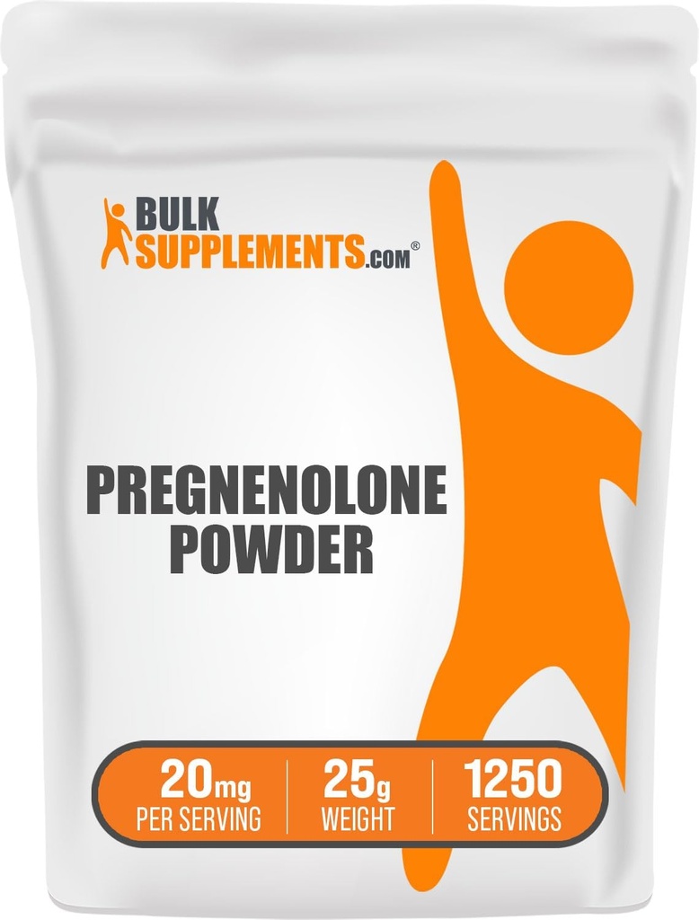 Bulk Assupports.com Pregnenolone Powder - 营养补充,Pregnenolone 20mg - Pure & Gluten Free, 20mg / service, 25g (0.88 oz) (第1页)