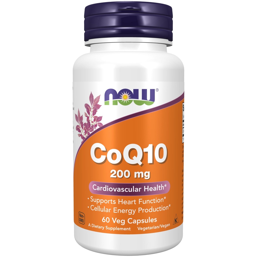 食品补充品,CoQ10(Coenzyme Q10),200毫克,心血管健康*,60维卡普尔