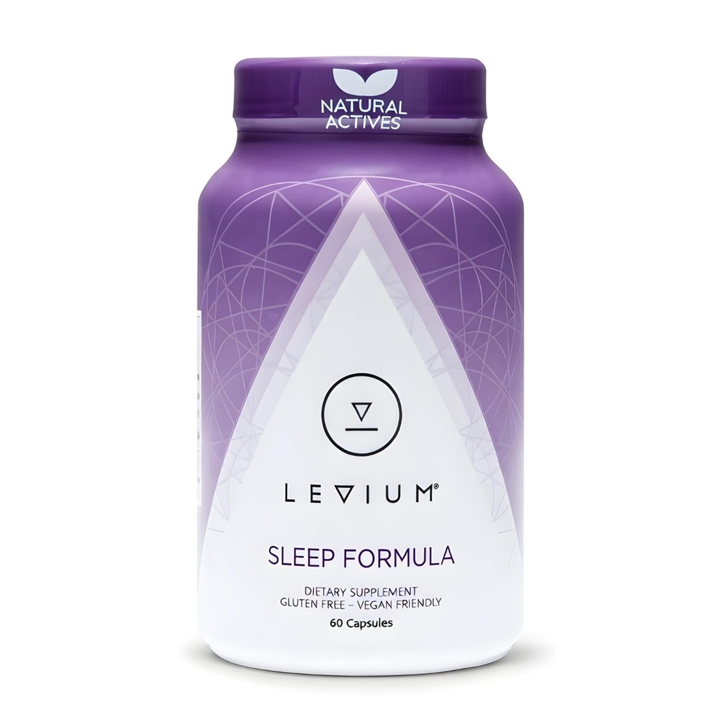 Levium Sleep Framework Supplement – 自然放松援助卡普苏莱斯与Melatonin,GABA,L-Theanine,Magnesium – 60 Counter Bottle – 30 Day 供应.