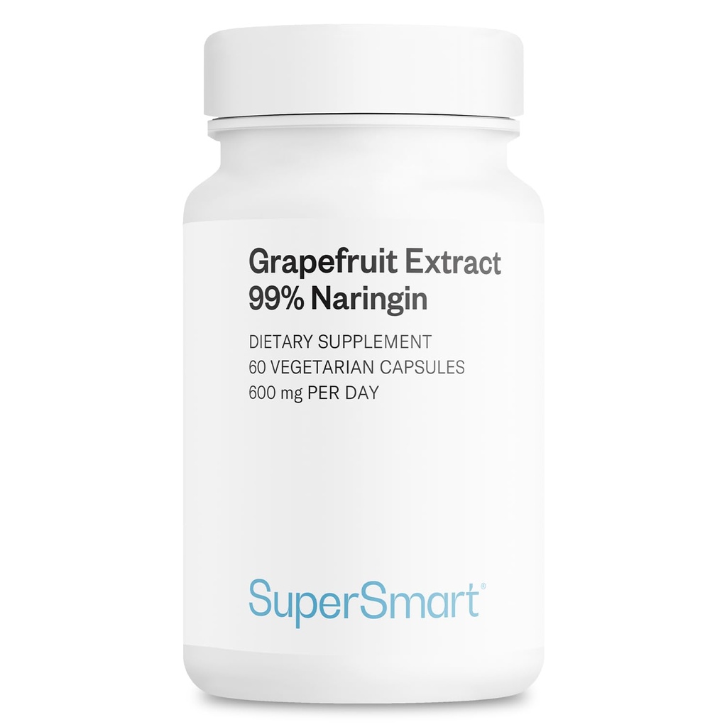 Supersmart - Grapefect 600mg/日(99% Naringin) - 高概率 GSE 补编 QQ 非GMO & Gluten Free - 60 蔬菜卡普尔