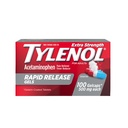 Tylenool Extra Power Acetaminophen 快速释放胶囊、疼痛解脱剂和减热剂、Gelcaps 与激光磨损孔进行快速释放、胃部温和剂、每Gelcap500毫克、100 OTC 药物