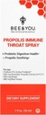 蜜蜂与你 Propolis 和亲生喉咙喷洒姜汁 免疫支持 消化健康 抗氧化剂 Keto, Paleo, Gluten-Free, 1 Fl oz