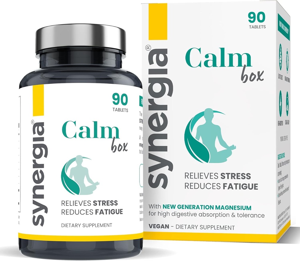 协同内燃机箱 - 镁和维生素B 压力和肥胖救济综合体 - 与 Liposomal Magnesium, Taurine, 和 Arginine - 男女补充物