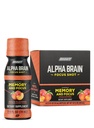 ONNIT Alpha Brain Focus Shot, Peach Flavor, Nootropic 饮食补充饮料支持能量,Focus, and Mood, IGENTM 非GMO Tested, 2.5 fl oz, 6 Count