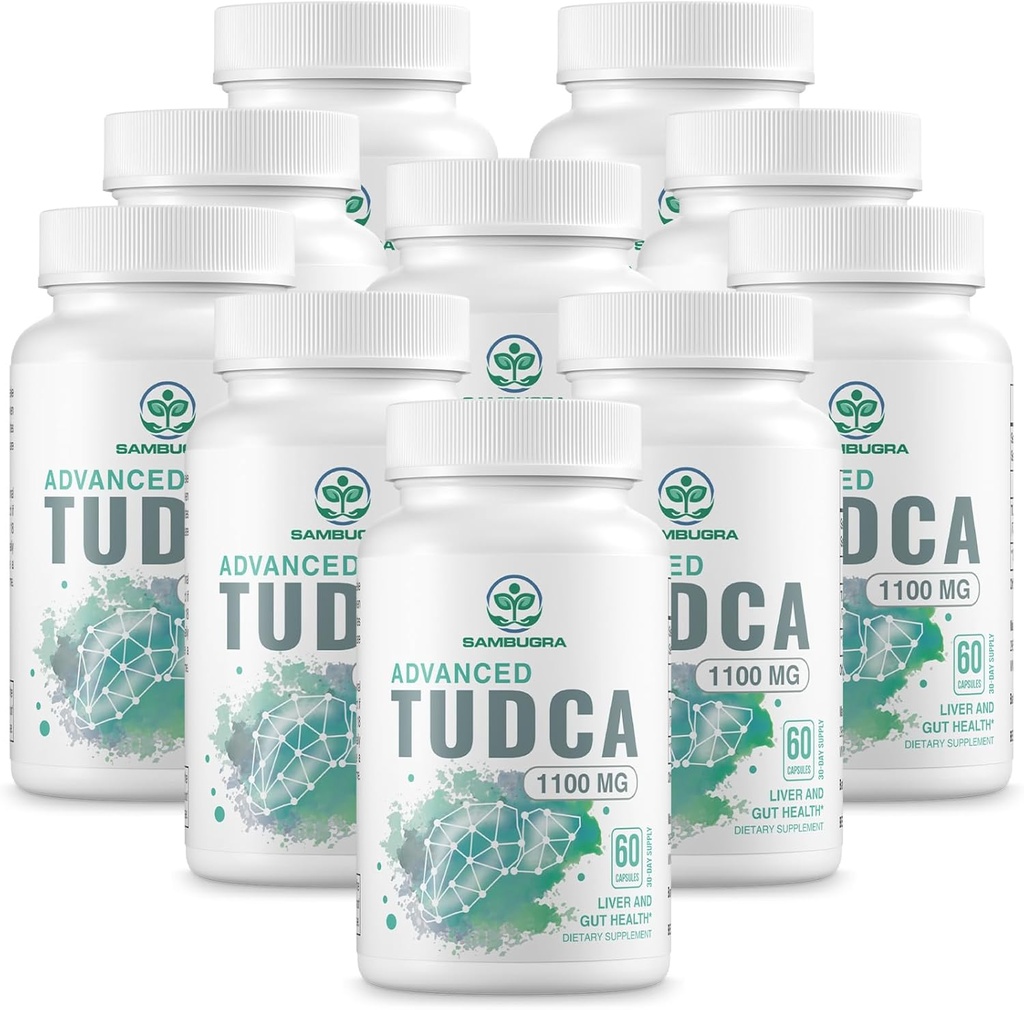 TUDCA Liver Supplements 1100mg, 3th Party 测试过超强比勒盐 TUDCA Supplements, Liver 支持 Liver Cleanse Detox and Reference, 600 Capsules