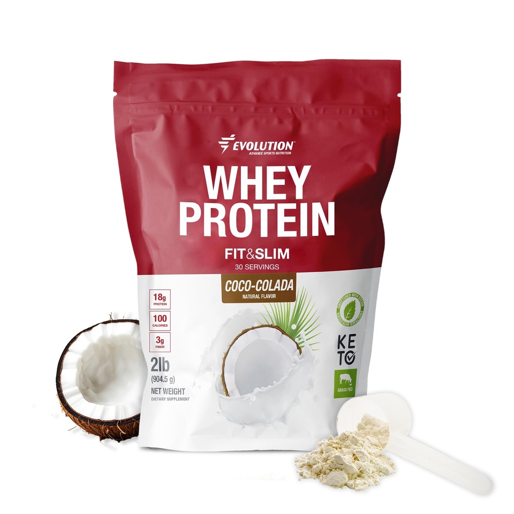 Evolution Advanced Independence Protein Power for Easy Digestion, Keto-Approved, Non-GMO, Stevia Sweetened, Natural Flavor – 2英镑(Coco-Colada) 进化营养 适应和Slim Blend – 草食蛋白粉 方便消化, Keto-Approved, Non-GMO, Stevia Sweeted, Natural Flavor – 2英镑(Coco-Colada)