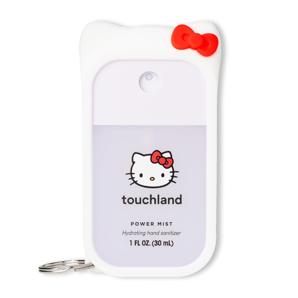 Touchland x Hello Kitty 手卫生器 + Mist Case, Scented & Stylish 液化卫生器喷雾器套装, 旅行尺寸, Dye Free