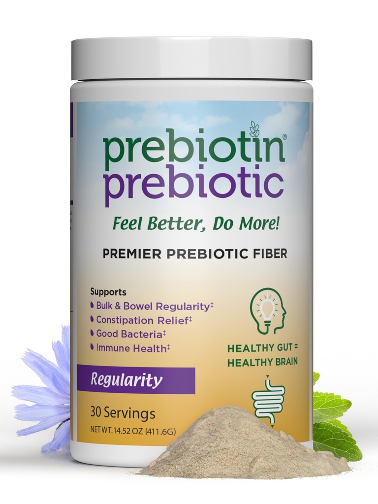 Prebiotin Prebiotic Regularity – 14.52 oz – 30 services – 支持消化性健康与肠道正性 - 平衡Gut Microbiome, bosts your Own Probiotics & 推广软工具