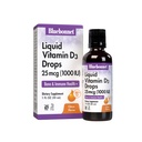 BlueBonnet 维生素 D3 1000 IU 25mcg 强骨和免疫支持补充剂 - 男女液体维生素 - Lanolin VIT D D D drops with MCT Oil - 非GMO - 蔬菜 - Citrus Flavor - 1 Fl Oz