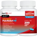 PM- Acetaminophen 500mg & Diphenhydolamine 25mg - 与 Tylenol PM Extrastrual Lefe Aid - 成人PM 止痛药(100块)