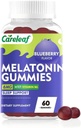 Melatonin Gummys 男女健康睡眠支持 与 6 mg Melatonin & Vitamin B6 蓝莓 Flavor 60 计数睡眠
