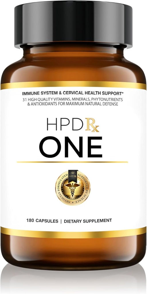 HPD Rx One豁免促进男女多维特敏 Supplements for Man and Men – 高级豁免防御支持 – 帮助免疫反应 – 1-Month Supplement,180 Capsules, Pack of 1