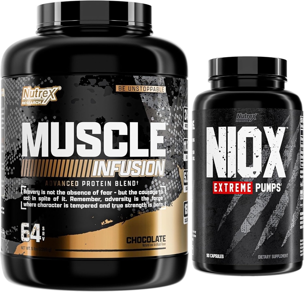 核糖体研究 Whey蛋白粉 巧克力肌肉注入 Whei Isolate Plus Niox Bundle