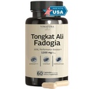 Tongkat Ali Fadogia Agrestis - 1200mg, 用硝酸氧化物助推剂加固,Longjack Tongkat Ali for Men, *美国制造和试验*, 60 Capsules