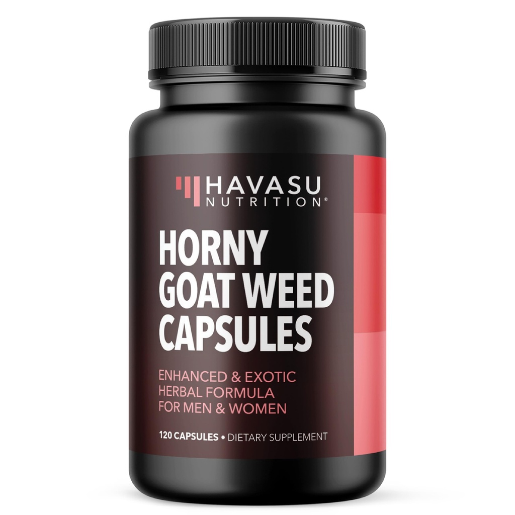 Horny Goat Weapsules for Men and Women -- -- 与Tongkat Ali、Muira Puama和Saw Palmetto合作的超强性能和能源支持 -- -- 增加耐力的2个月供应草药补充剂
